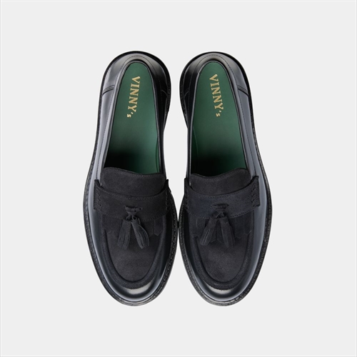 VINNY'S RICHEE PENNY LOAFERS BLACK